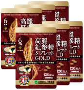 高麗紅参精タブレットGOLD6袋セット